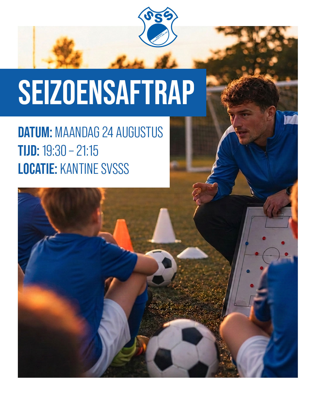 Seizoensaftrap voor alle jeugdtrainers van SVSSS