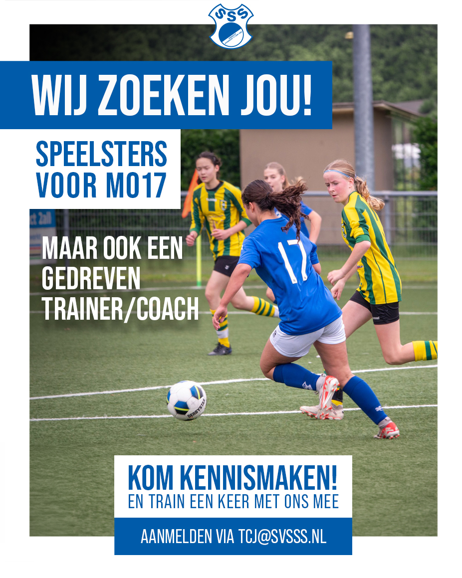 Gezocht: trainer en nieuwe talenten voor SvSSS MO17