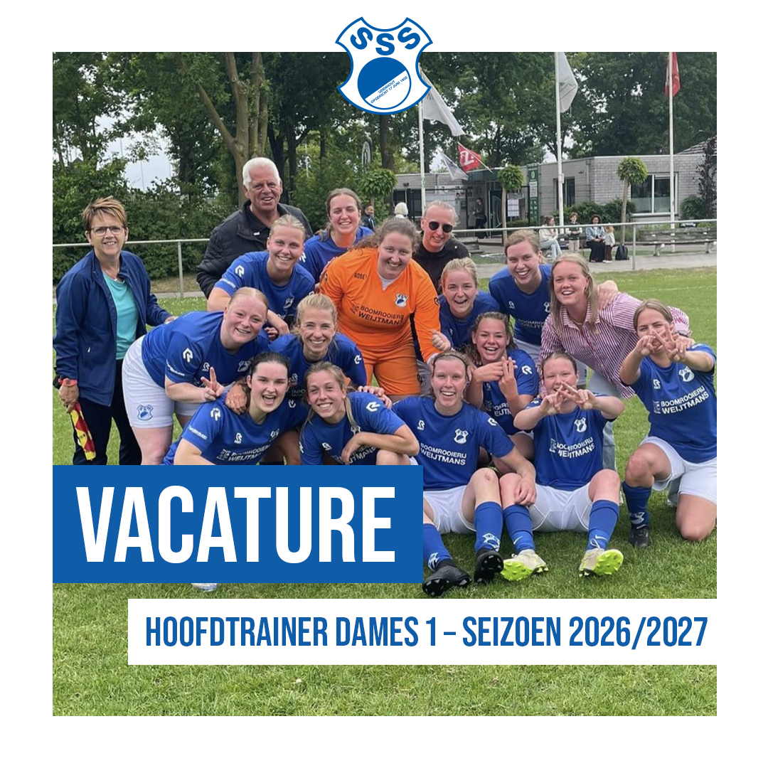 SvSSS zoekt voor het seizoen 2026–2027 een hoofdtrainer voor ons eerste dameselftal (3e klasse)