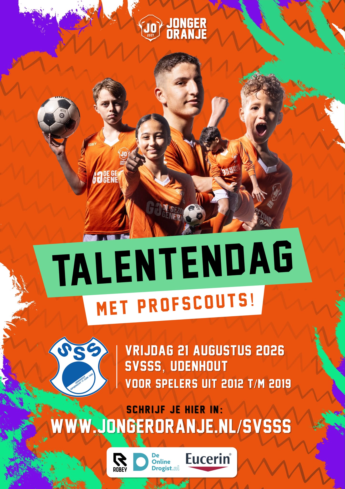 Jonger Oranje komt weer naar SVSSS!
